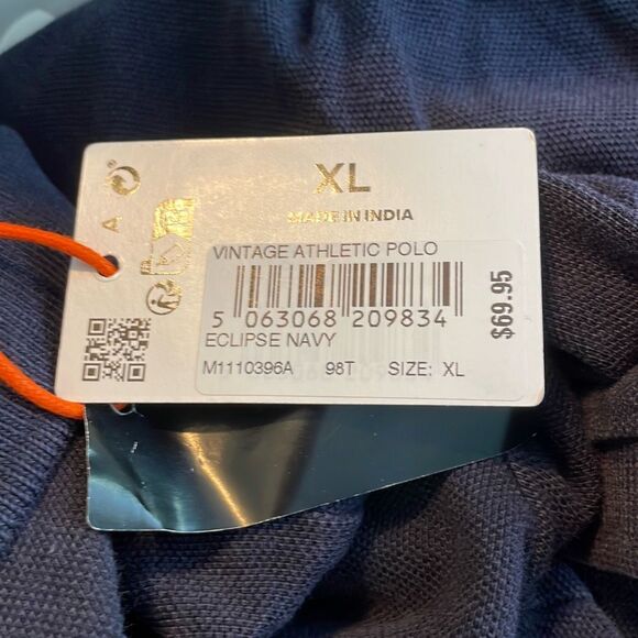 Superdry Vintage Athletic Polo Shirt Eclipse Navy Blue XL - Picture 10 of 14